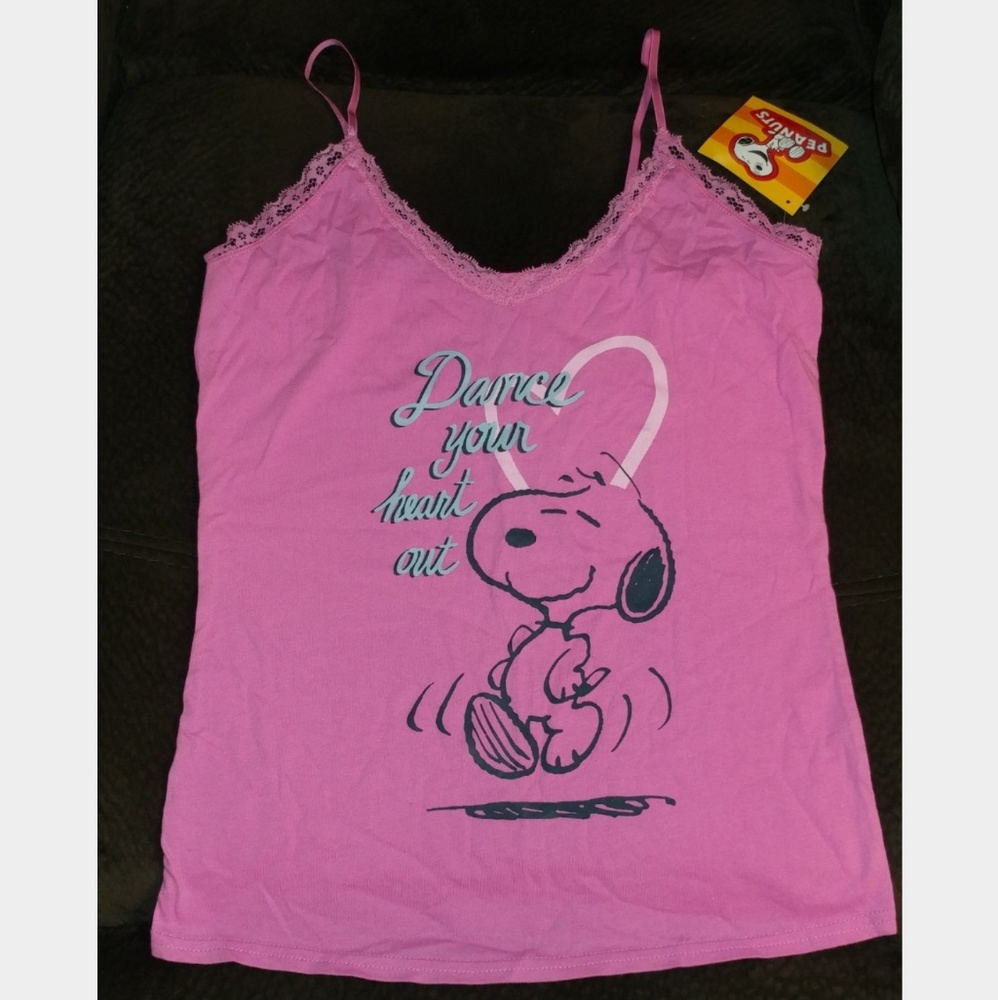 Snoopy pink cami